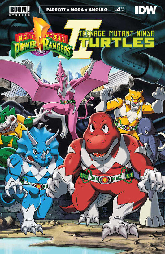 Mmpr Teenage Mutant Ninja Turtles II #4 (Of 5) Cover C Mmpr Variant Gibson