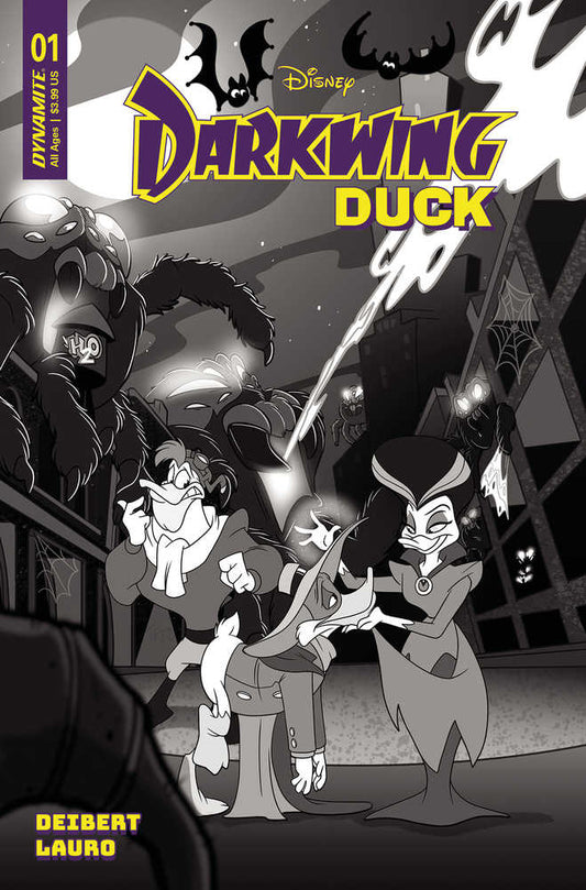 Darkwing Duck #1 Cover Zi 10 Copy Foc Variant Edition Forstner Black & White