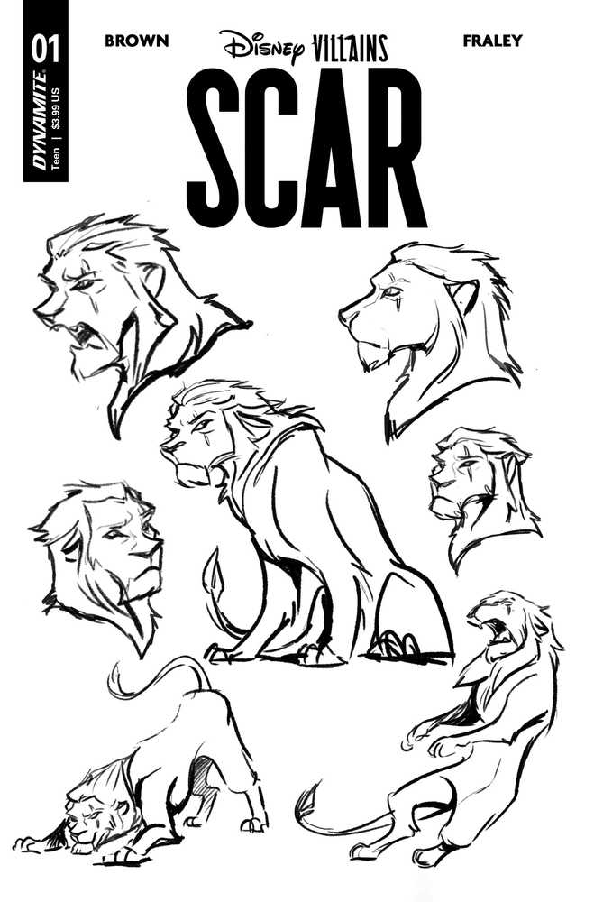 Disney Villains Scar #1 Cover J 20 Copy Variant Edition Character Desgin