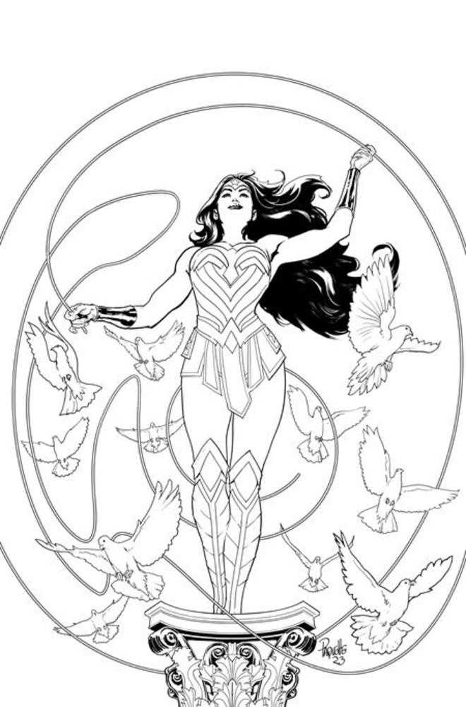 Wonder Woman #800 Cover J 1 in 50 Yanick Paquette Black & White Card Stock Variant