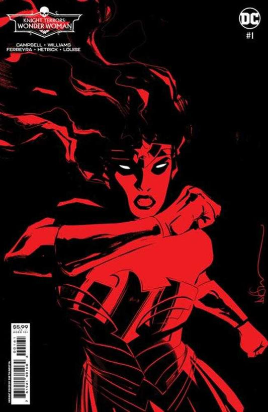 Knight Terrors Wonder Woman #1 (Of 2) Cover D Dustin Nguyen Midnight Card Stock Variant