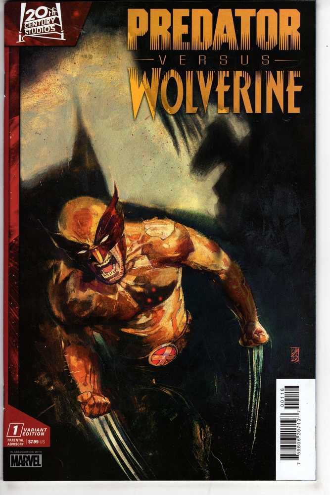 Predator vs Wolverine #1 25 Copy Variant Edition Alex Maleev Variant