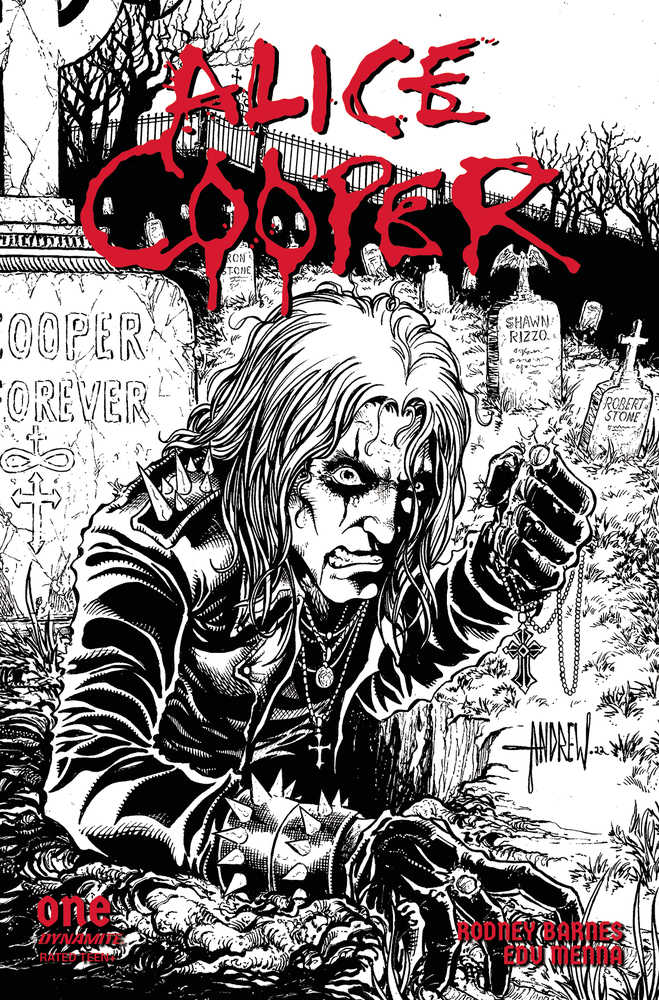 Alice Cooper #1 (Of 5) Cover G 10 Copy Variant Edition Mangum Line Art