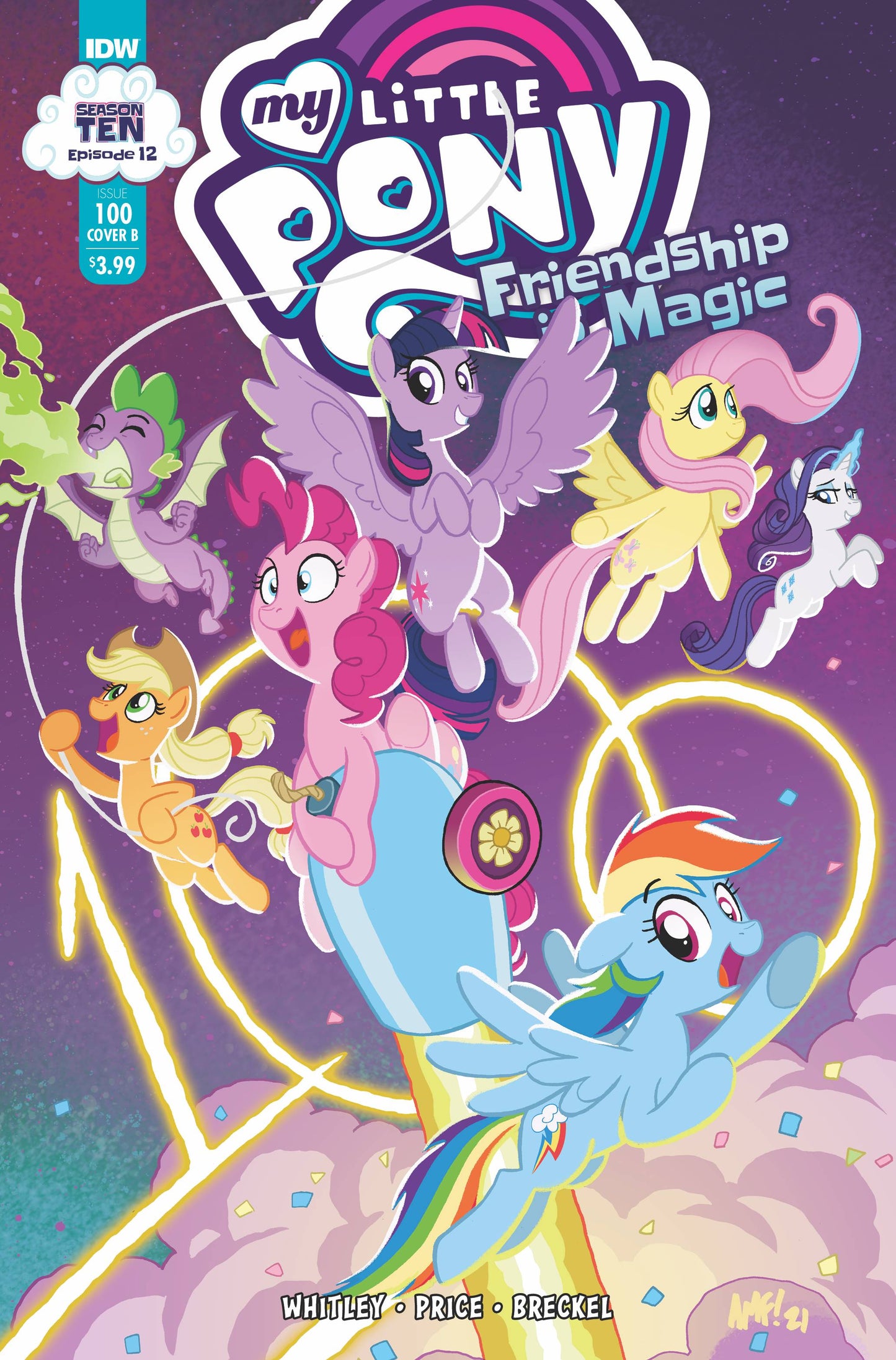 MY LITTLE PONY FRIENDSHIP IS MAGIC #100 CVR B FLEECS (C: 1-0