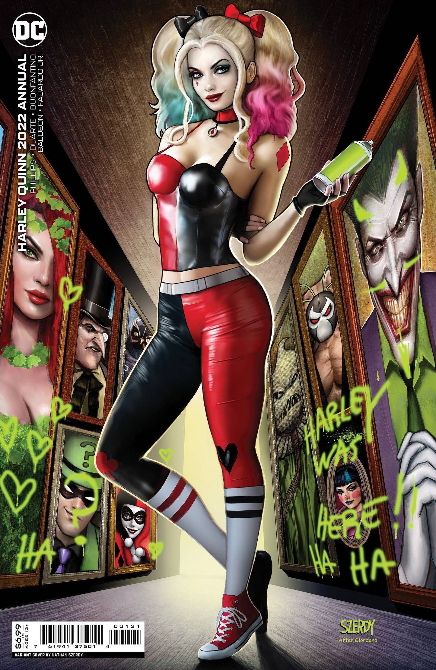 HARLEY QUINN 2022 ANNUAL #1 CVR B SZERDY CARD STOCK VAR