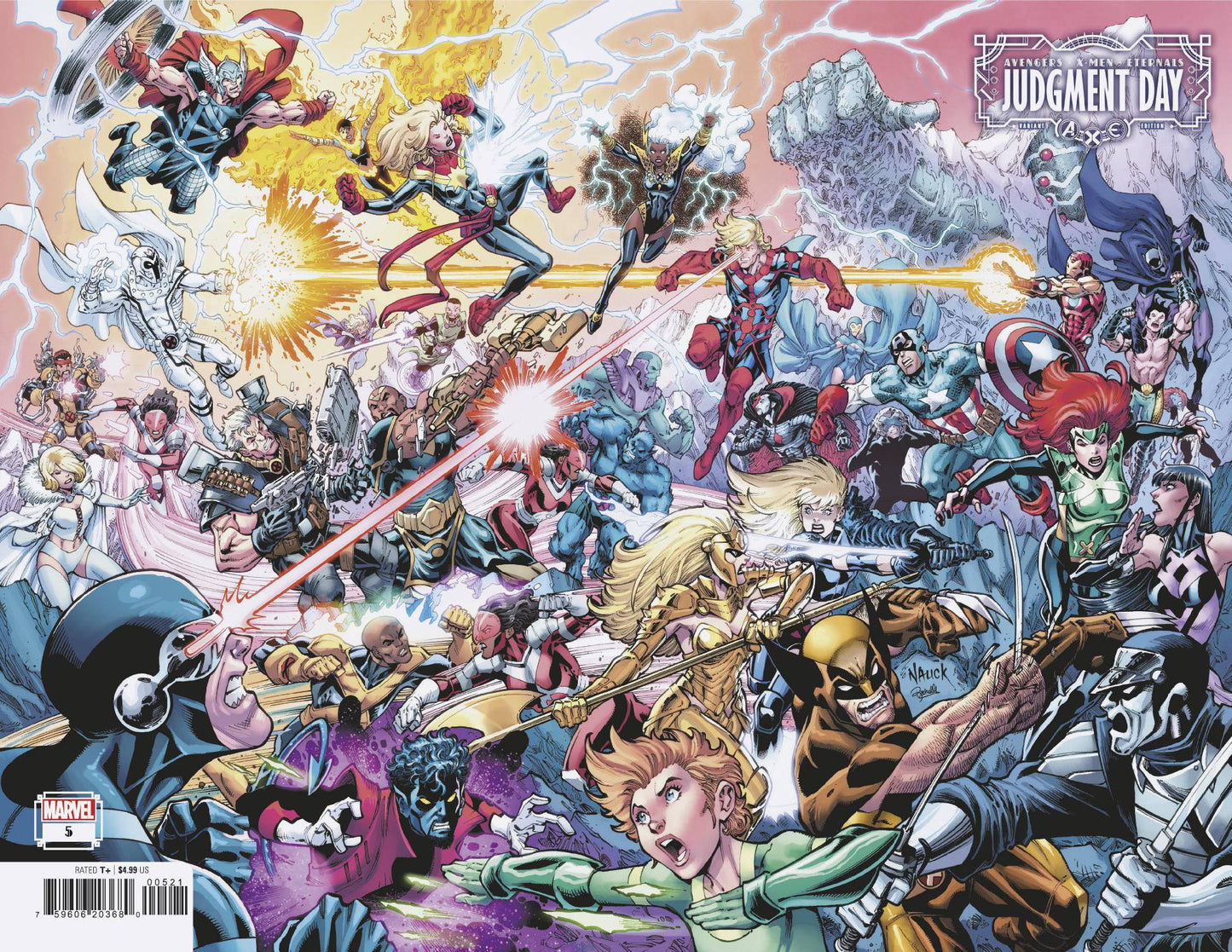 AXE JUDGMENT DAY #5 (OF 6) NAUCK WRPAD VAR