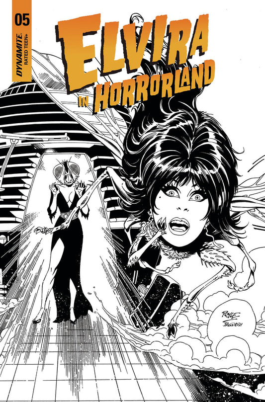 ELVIRA IN HORRORLAND #5 CVR F 15 COPY INCV ROYLE B&W