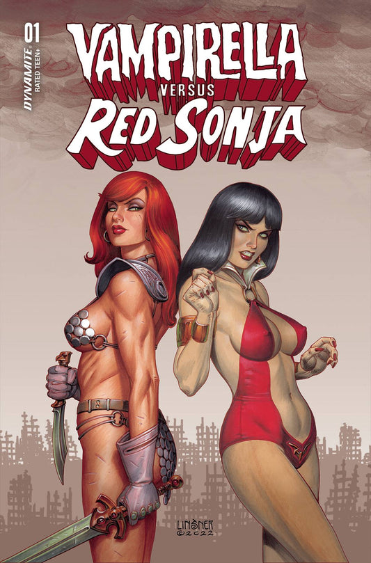 VAMPIRELLA VS RED SONJA #1 CVR B LINSNER