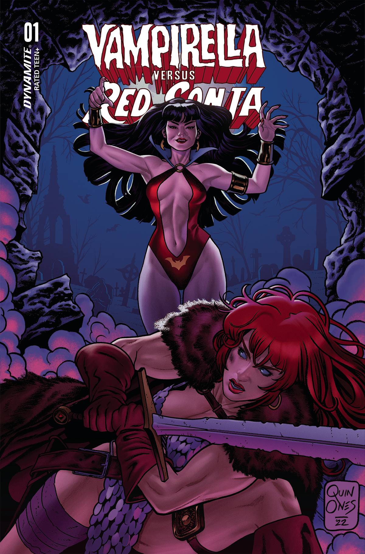 VAMPIRELLA VS RED SONJA #1 CVR C QUINONES