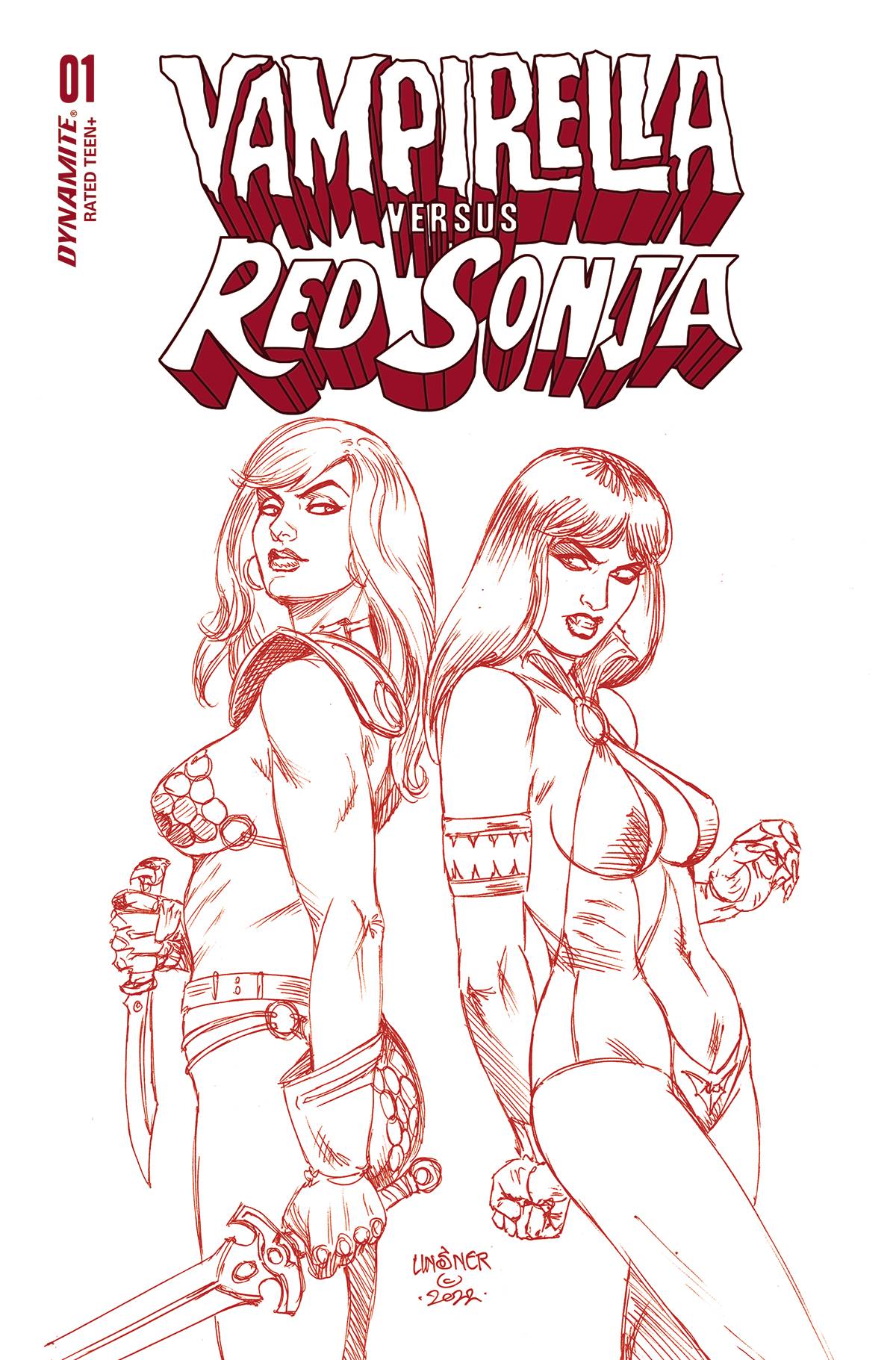 VAMPIRELLA VS RED SONJA #1 CVR ZA FOC 11 COPY FOC INCV LINSN