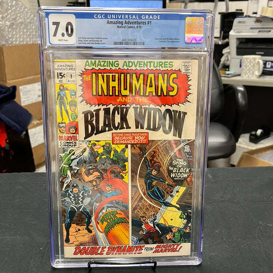 AMAZING ADVENTURES #1 INHUMANS & BLACK WIDOW 8/70 CGC 7.0